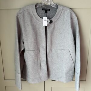 NWT Banana Republic Light Gray Women's Jacket SZ L